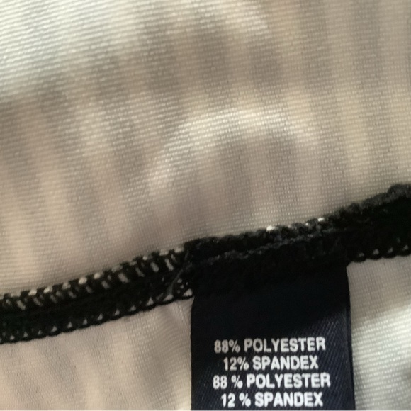 Saks Fifth Avenue Black and white pinstriped fitted jacket.ZIP pockets. … - Picture 5 of 5